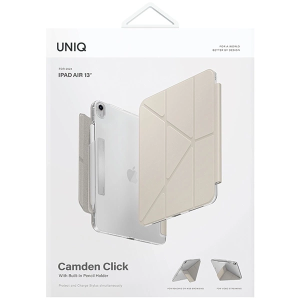 Uniq Camden Click Hülle für iPad Air 13&quot; 2024 - Beige