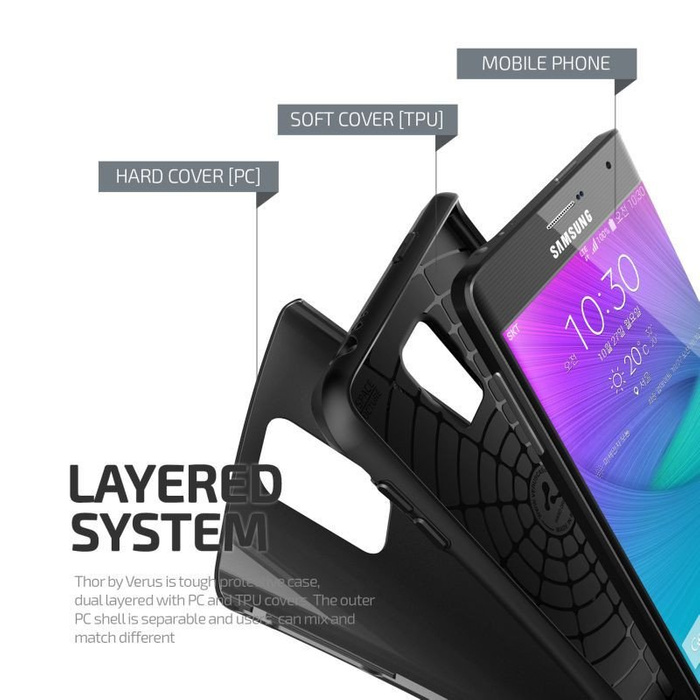 Case Samsung Galaxy Note Edge VERUS Hard Drop Black As Spigen SGP Cover