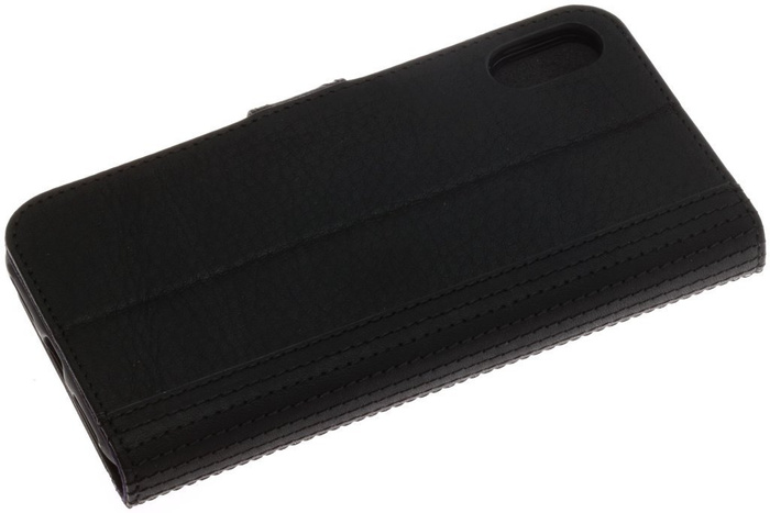 Telefontok Decoded iPhone X XS X XS with Flap Wallet Case Fekete