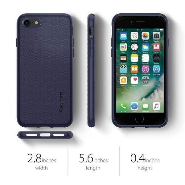 Pouzdro SPIGEN Liquid Air Apple iPhone 7 8 SE 2020 Midnight Blue Case