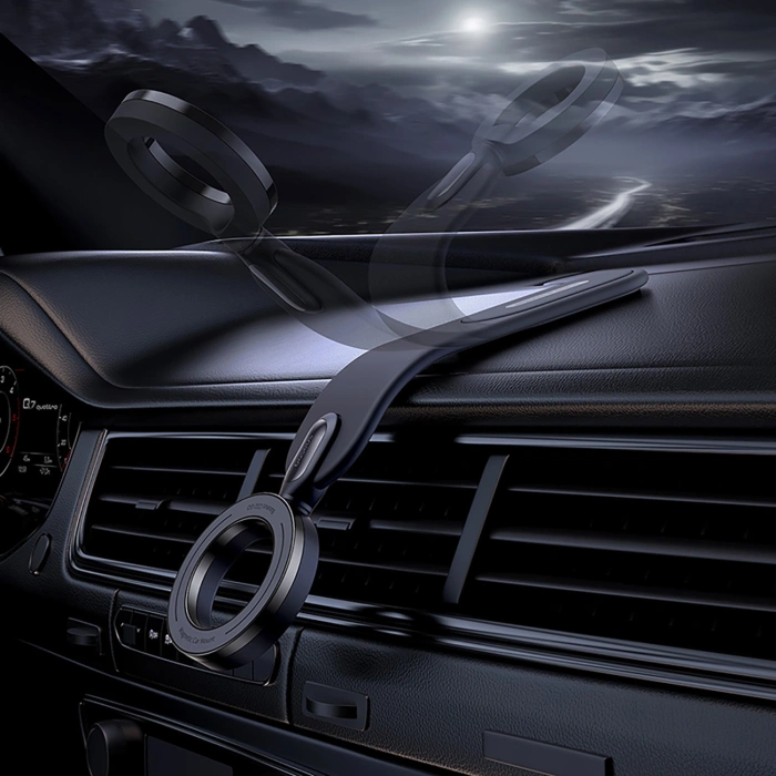 Uchwyt Baseus C02 Go Series na deskę rozdzielczą kompatybilny z MagSafe - czarny