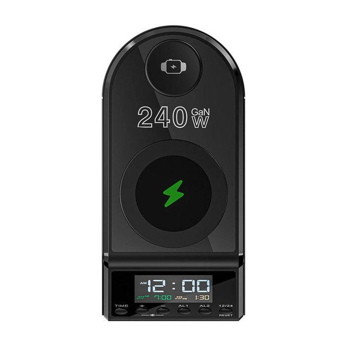 Wecker mit Ladegerät Blitzwolf BW-FW10 2xUSB-A, 4xUSB-C, 240W