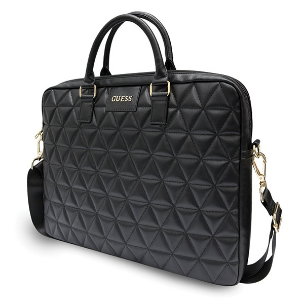 Guess GUCB15QLBK 15" taška na notebook Black/black Quilted