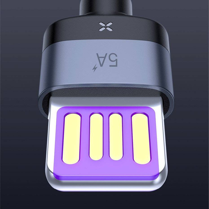 Baseus Cafule kabel USB Type C SuperCharge 40W Quick Charge 3.0 QC 3.0 kabel 1m šedo-černý (CATKLF-PG1)