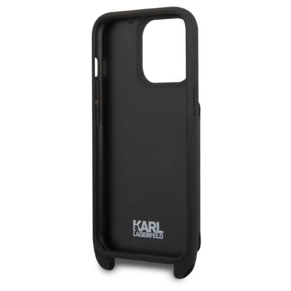 Coque Karl Lagerfeld Klhcp13lsakhpk iPhone 13 Pro / 13 6.1" Hardcase Saffiano Metal Karl Head Case