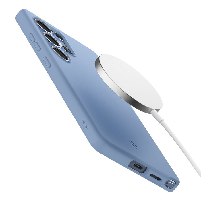 Spigen SILICONE FIT Mag MagSafe GALAXY S25 ULTRA SAPPHIRE BLUE