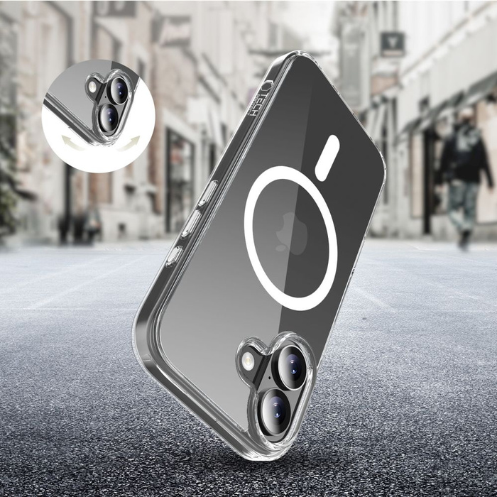 TECH-PROTECT FLEXAIR HYBRID CC MAGSAFE IPHONE 17 CLEAR