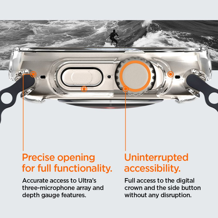 Spigen Ultra Hybrid Apple Watch ULTRA (49 MM) CRYSTAL CLEAR