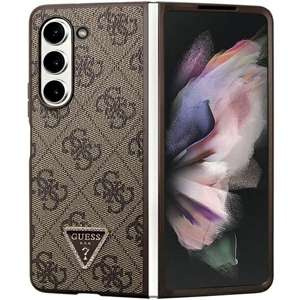 Coque Guess GUHCZFD5P4TDPW F946 Galaxy Z Fold 5 marron/marron durcase Cuir 4G Triangle Strass Case