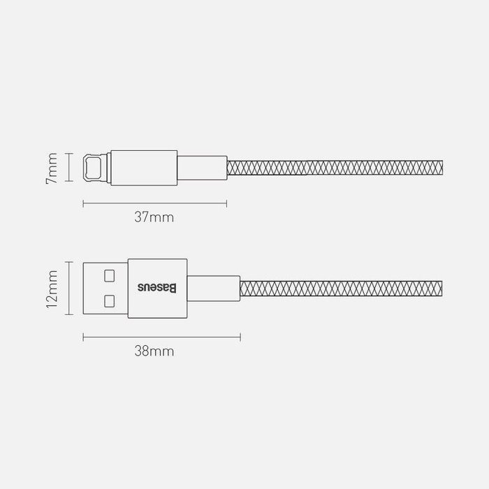 Baseus Tungsten USB kabel - Lightning 2,4 A 1 m černý (CALWJ-01)