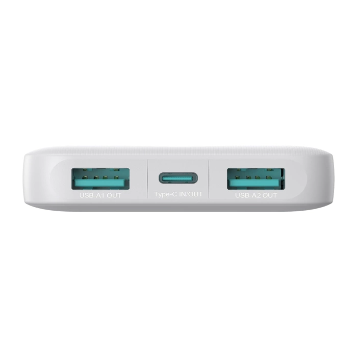 Powerbank Joyroom JR-PBF12 10000mAh 2,4A 2x USB-A 1x USB-C - weiß