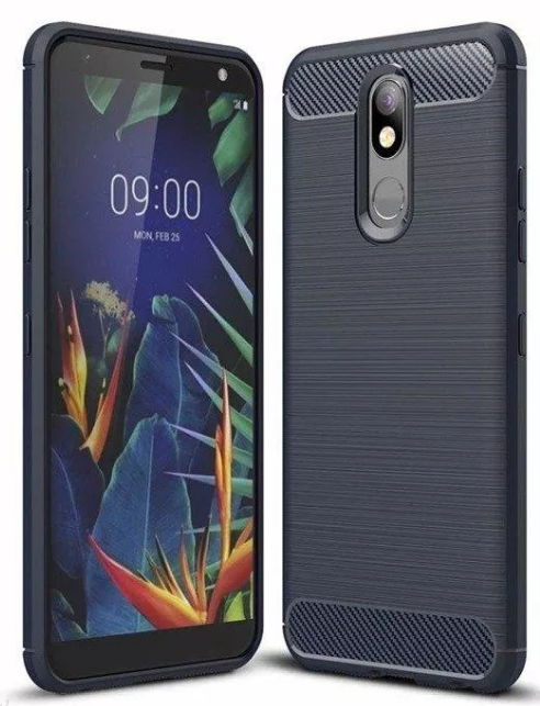  Funda de silicona de carbono para el LG K40