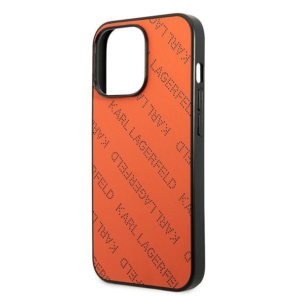 Karl Lagerfeld KLHCP13LPTLO iPhone 13 Pro / 13 6.1" hardcase orange/orange Perforated Allover