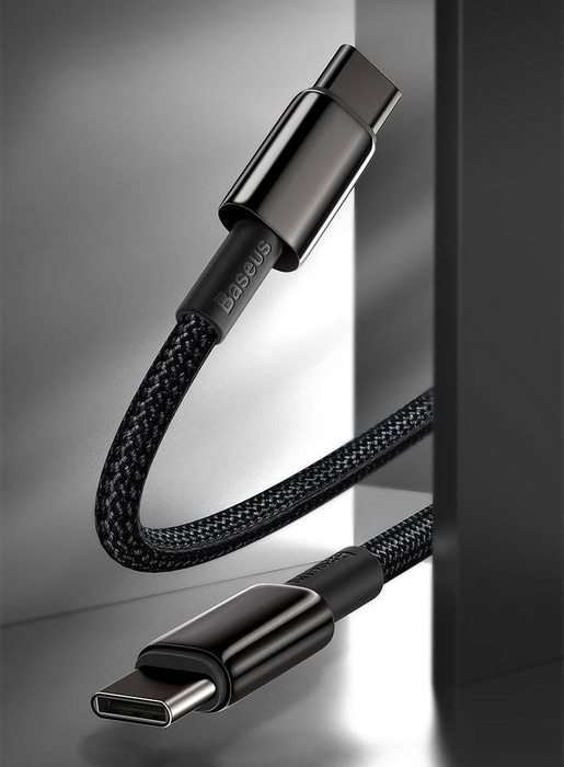 Baseus USB Type C - USB Type C cable Power Delivery Quick Charge 100 W 5 A 2 m black (CATWJ-A01)