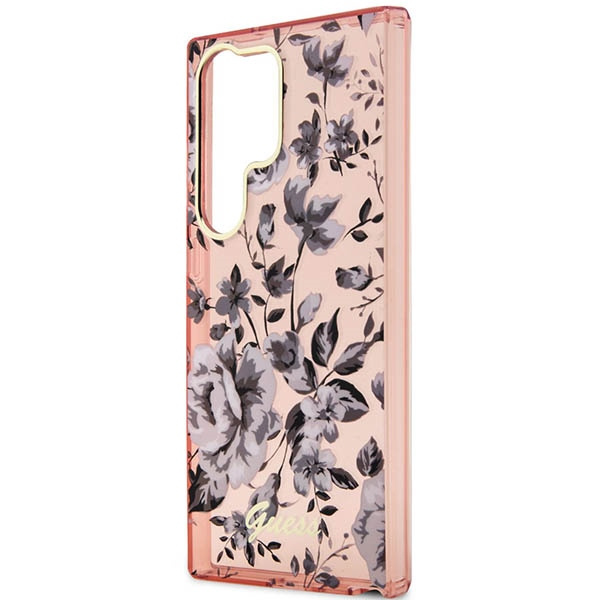 Funda Guess Guhcs23lhcfwsp S23 Ultra S918 Pink/pink Hardcase Flower Collection Case