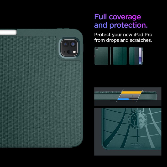 Spigen IPad URBAN FIT PRO 11 5 / 2024 MIDNIGHT GREEN
