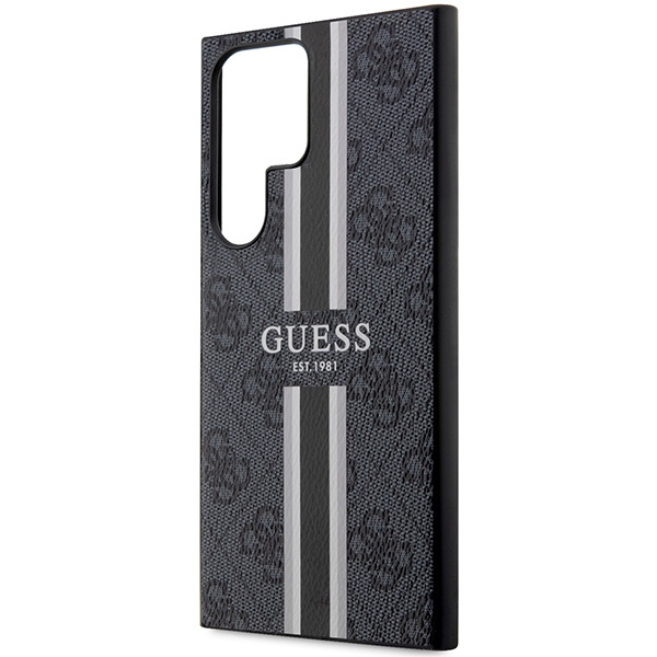 Hülle Guess GUHCS23LP4RPSK S23 Ultra S918 schwarz/schwarz hartcase 4G Printed Stripe Case