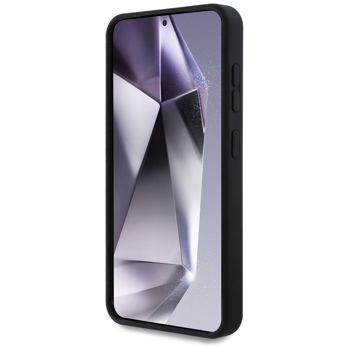 Etui Mercedes Silicone Contrasted Curves  MagSafe do Samsung Galaxy S25 czarny