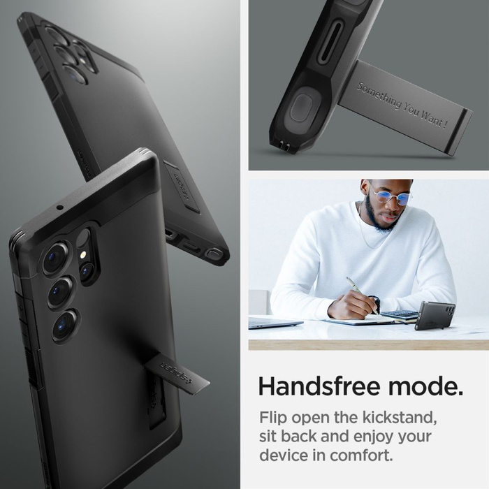Funda Spigen Tough Armor Samsung Galaxy S24 Ultra Negro Case