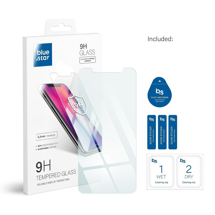 Szkło hartowane do iPhone X / XS / 11 PRO Blue Star