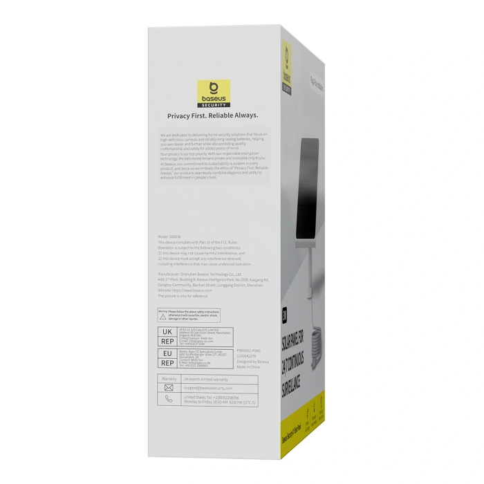 Panel fotowoltaiczny Baseus Security A1 - biały