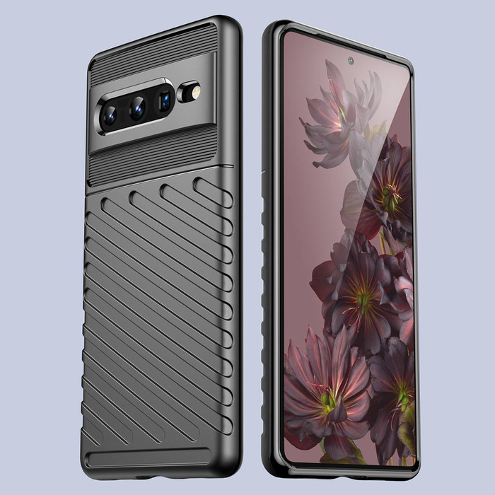 Cover corazzata flessibile Thunder Case per Google Pixel 7 Pro nera