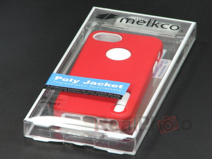 Pouzdro iPhone 5 5S SE MELKCO Dual Layer RED / White