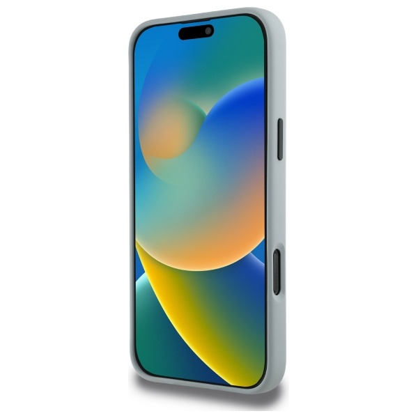 Funda BMW iPhone 16 Pro Max gris/gris durocase Líneas de viraje de silicona MagSafe