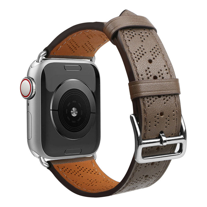 Strap Leather Leather strap for Apple Watch SE, 8, 7, 6, 5, 4, 3, 2, 1 (41, 40, 38 mm) bracelet dark brown
