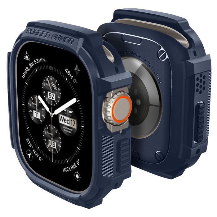 Funda Spigen Rugged Armor Apple Watch Ultra 1 / 2 (49 Mm) Azul Marino