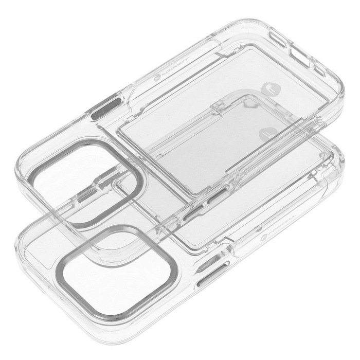 FORCELL F-PROTECT Crystal Pocket futerał do IPHONE 15 Pro transparentny