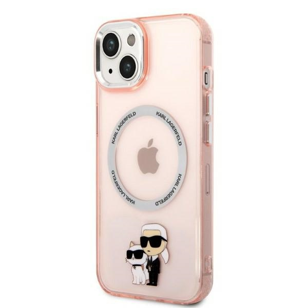 Karl Lagerfeld KLHMP14MHNKCIP iPhone 14 Plus 6,7" hardcase pink/pink Iconic Karl&amp;Choupette MagSafe