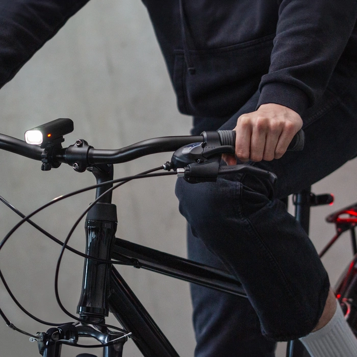 Wozinsky WSBLB1 USB-C-Fahrradlichtset vorne und hinten – schwarz