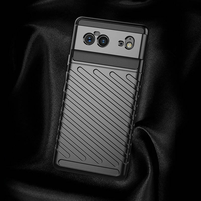 Thunder Case flexibilní obrněný pouzdro kryt Google Pixel 6 černý