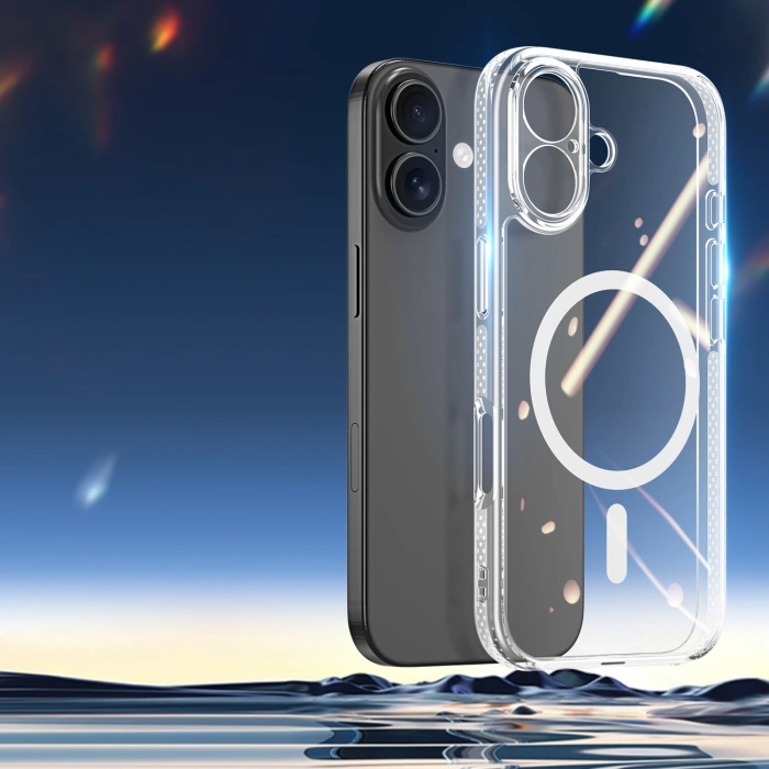 Dux Ducis Clin Mag Case für iPhone 17, kompatibel mit MagSafe, transparent