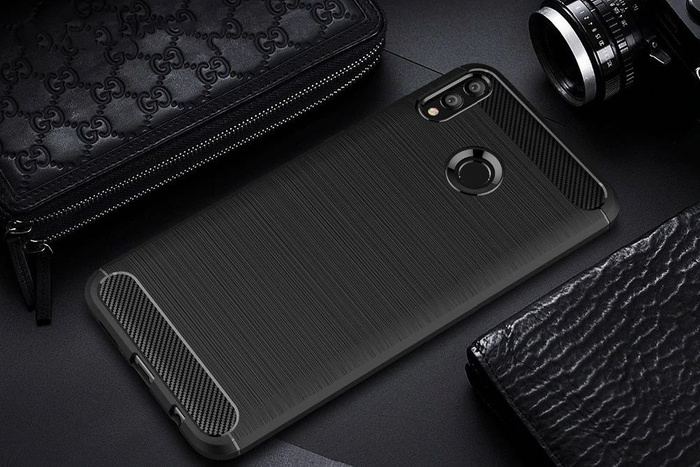   Huawei P Smart 2019 Carbon Silicone negro
