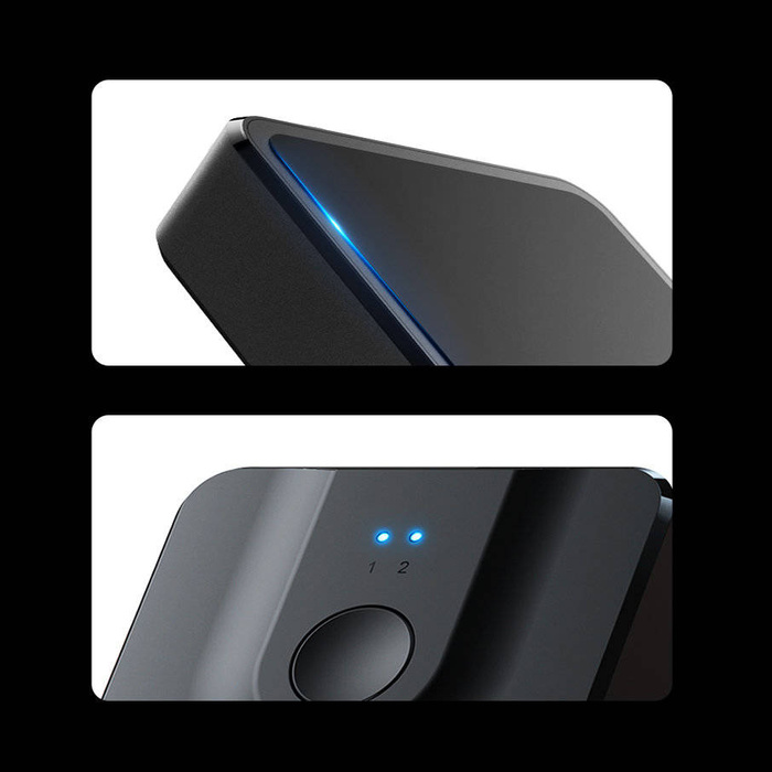 Ugreen CM430 rozbočovač signálu 2x DisplayPort (vstup) na 1x DisplayPort (výstup) Přepínač 4K / 1080p černý (60622)