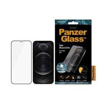 PanzerGlass E2E Super+ iPhone 12/12 Pro Case Friendly AntiBacterial MicroFracture schwarz/schwarz
