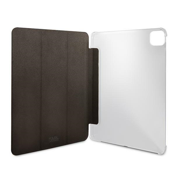Pouzdro KARL LAGERFELD Apple iPad 12.9 Pro 2021 Book Saffiano Karl & Choupette černé Case