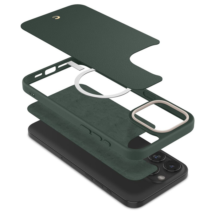 Funda iPhone 15 Pro Max Spigen Cyrill Kajuk Mag MagSafe Verde Bosque Case