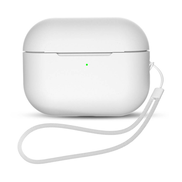 Silikonhülle für AirPods Pro 2 / AirPods Pro 1 + Handschlaufe | Weiss