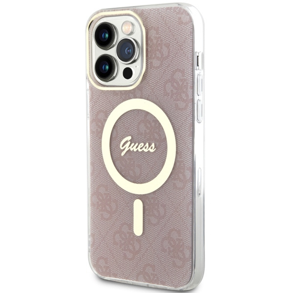 Cover Guess GUHMP13XH4STP iPhone 13 Pro Max 6,7" rosa/rosa rigidocase 4G MagSafe Case
