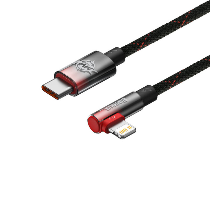 Baseus MVP 2 Elbow-shaped Fast Charging Data Cable Type-C to iP 20W 1m Black+Red