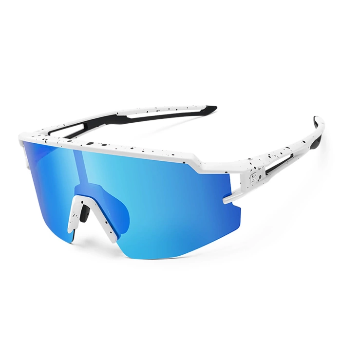 Rockbros Kinder-Fahrradbrille, polarisiert, UV-Schutz, Weiß