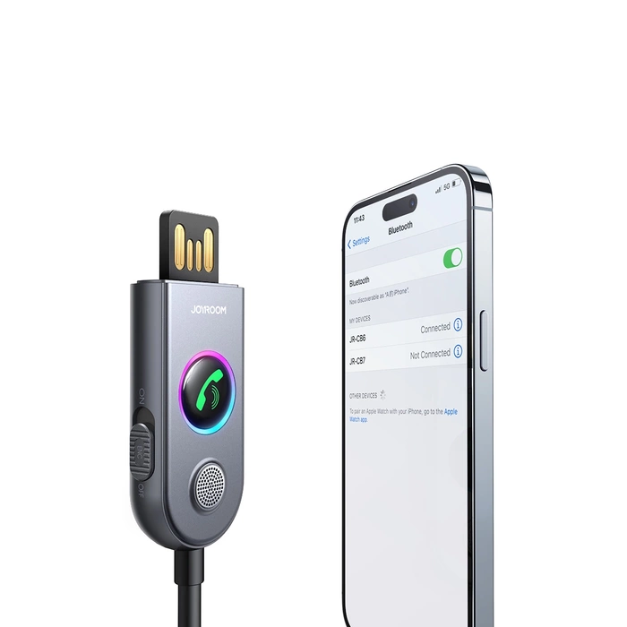 Joyroom JR-CB6 wireless car receiver - gray