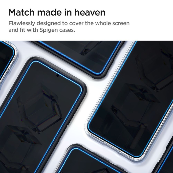 Tempered Glass Spigen GLAS.TR "EZ FIT" 2ER-PACK GALAXY S23 KLAR