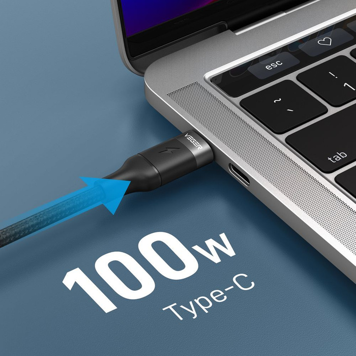 Kabel Typ C do Typ C VEGER PD 5A 100W CC02 1,5 m czarny 