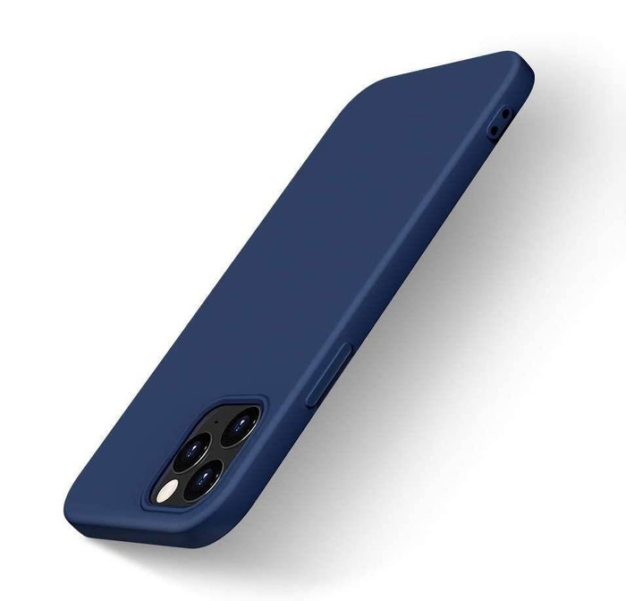 Silicone Case flexible silikonouveau coque housse iPhone 13 Pro bleu