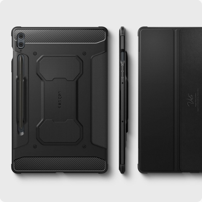 Case Spigen Rugged Armor "pro" Galaxy Tab S9 Fe Plus 12.4 X610 / X616b Black Case
