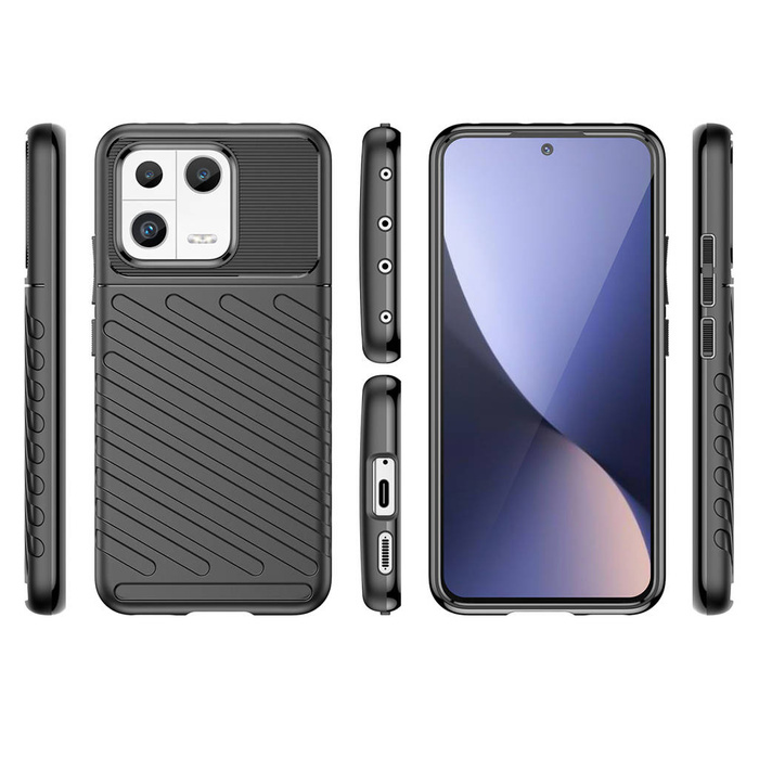 Custodia Thunder Case per custodia per armatura in silicone Xiaomi 13 nera